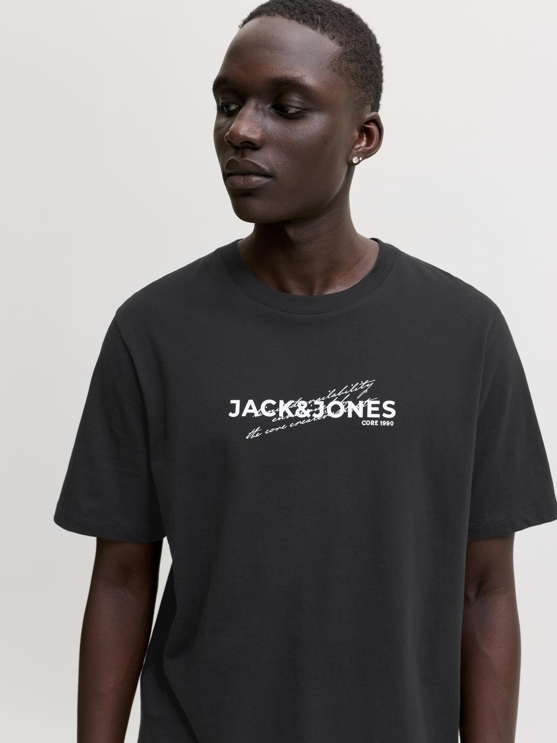 T-shirt ETERNA Jack&Jones Black 5