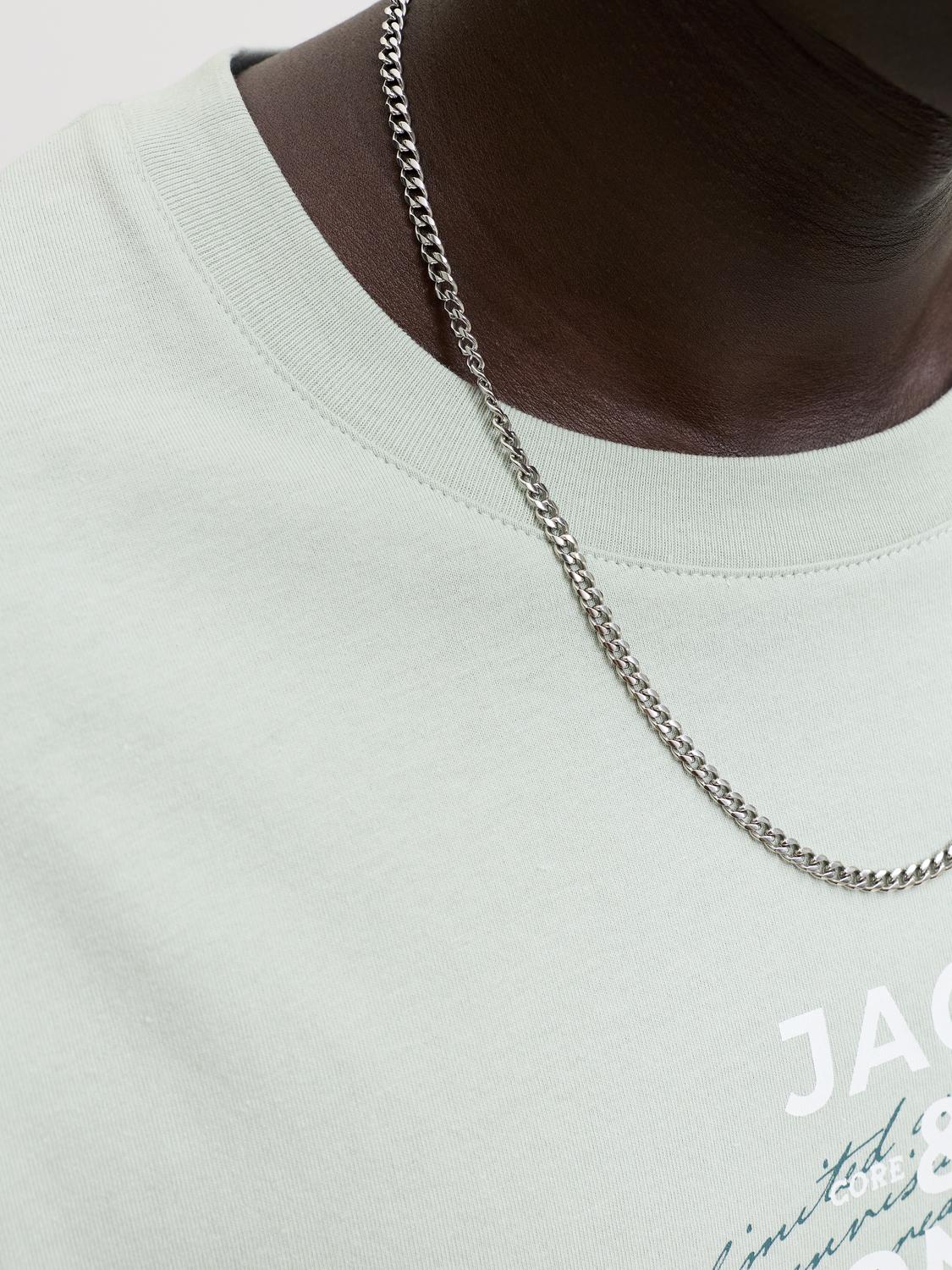 T-shirt ETERNA Jack&Jones Aqua Gray 3