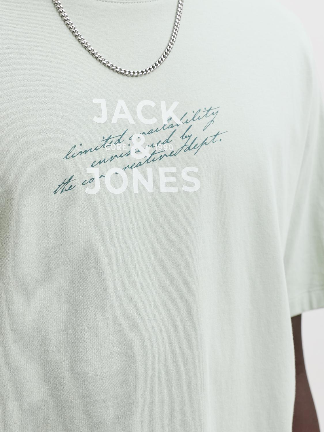 T-shirt ETERNA Jack&Jones Aqua Gray 2