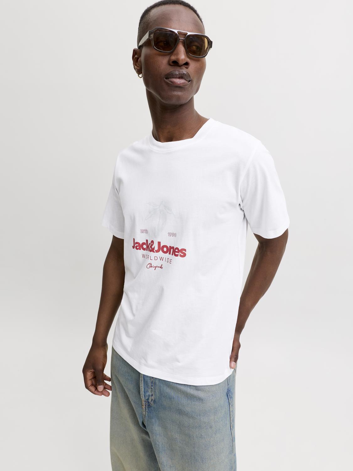 T-shirt RIVIERA Jack&Jones Bright White 4