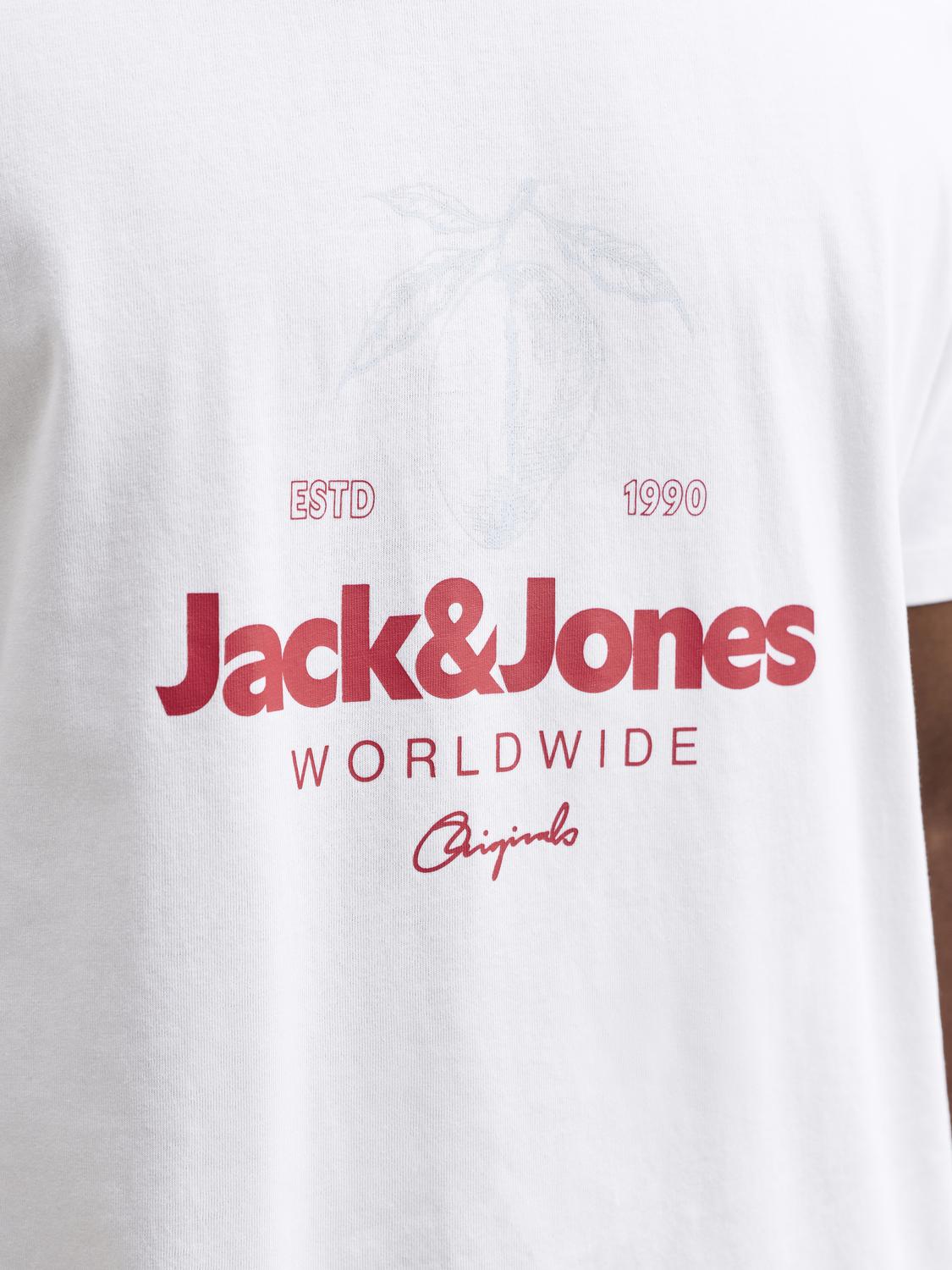 T-shirt RIVIERA Jack&Jones Bright White 3