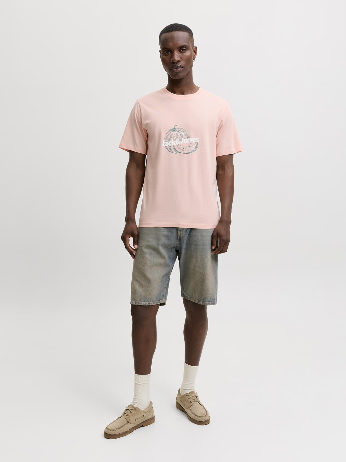 T-shirt RIVIERA Jack&Jones Peach Melba 4