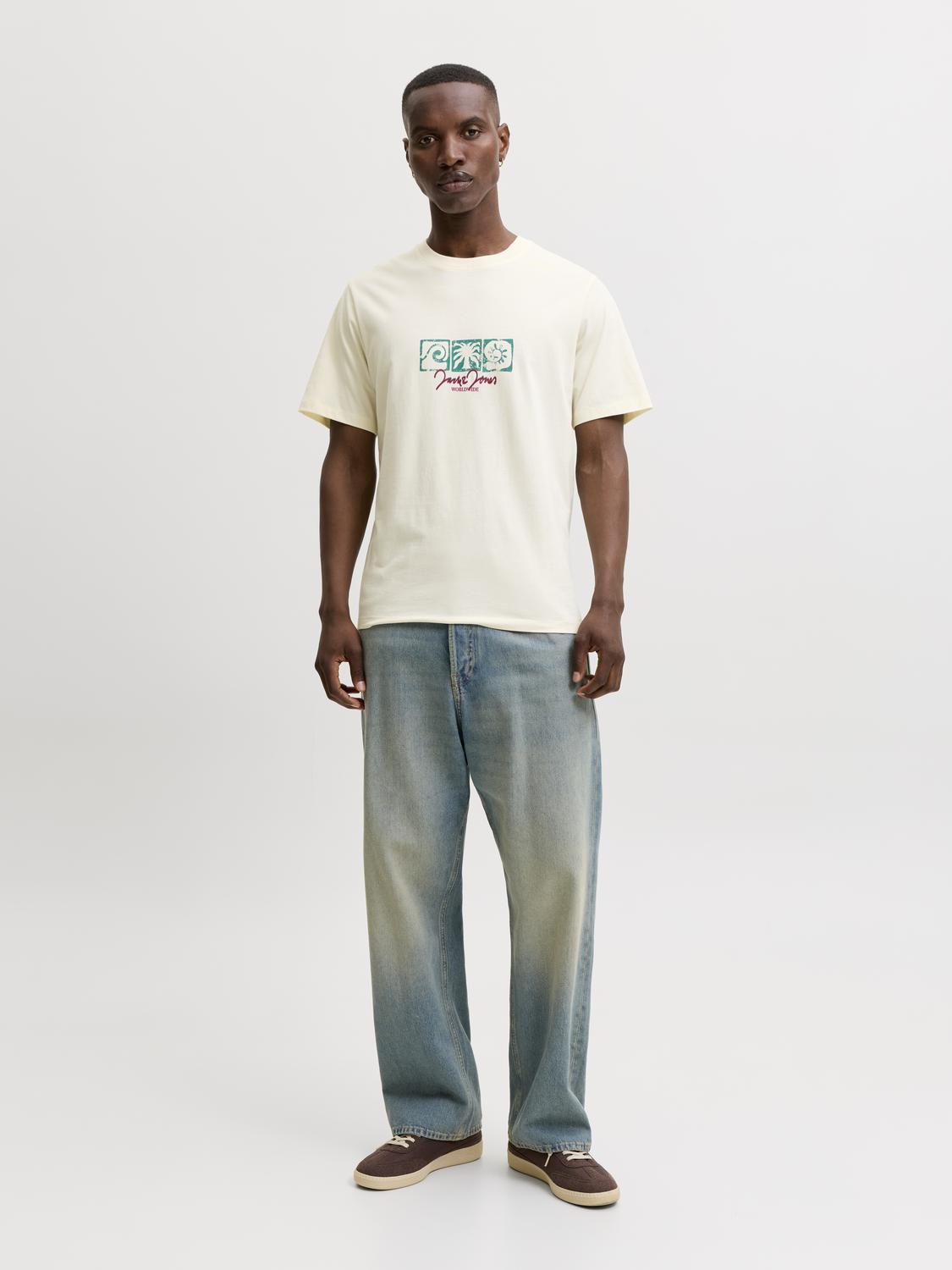 T-shirt RIVIERA Jack&Jones Antique White 4