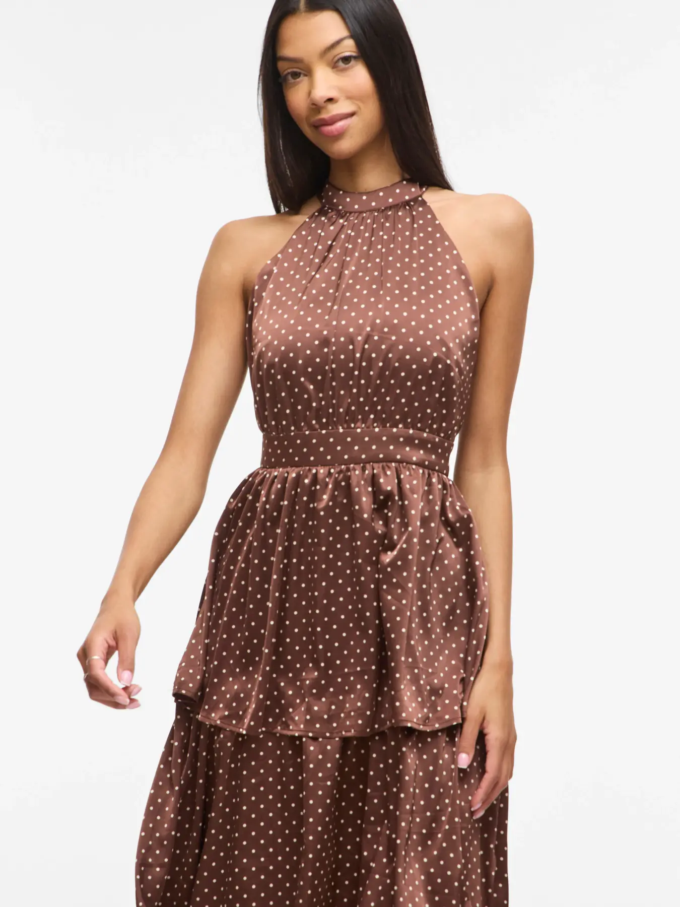 Vestido KIMMIE Vila Shaved Chocolate 5