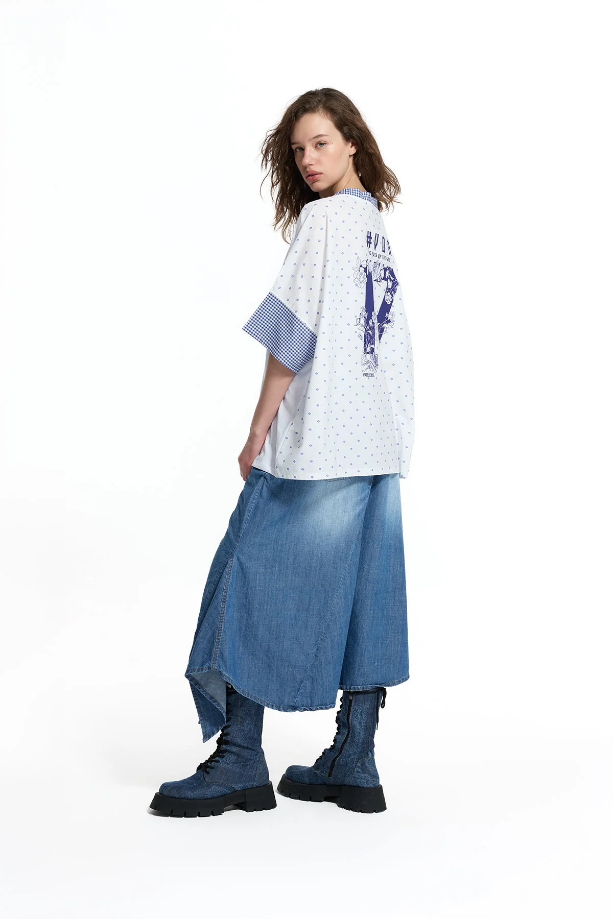 T-shirt 19016 VDR White Blue 1