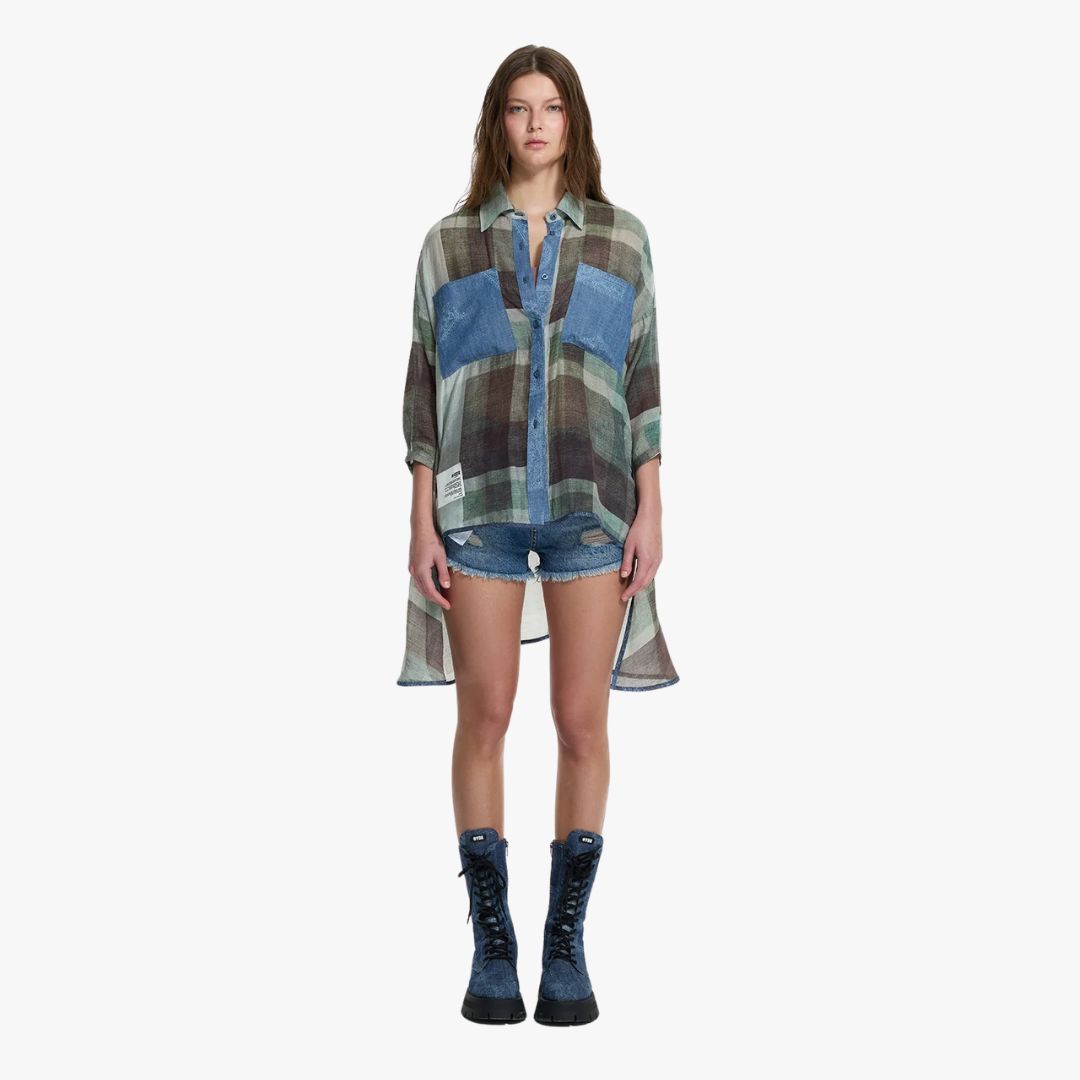 Camisa 19134 VDR Green Denim 0