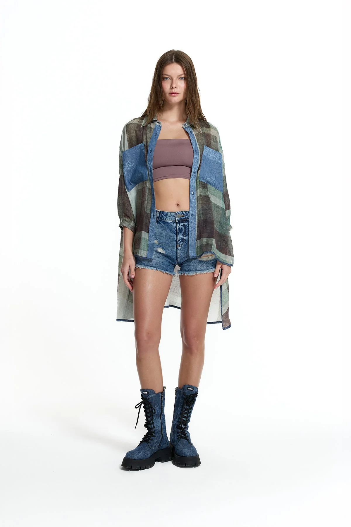 Camisa 19134 VDR Green Denim 4