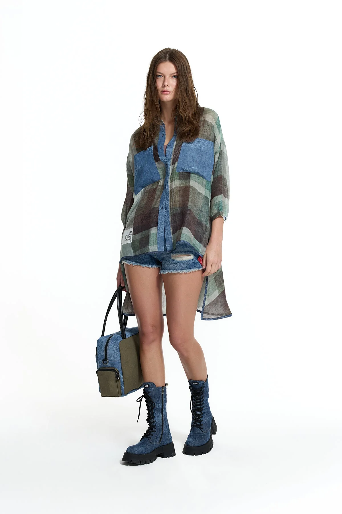 Camisa 19134 VDR Green Denim 3