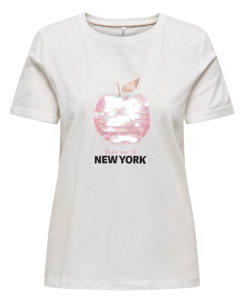 T-shirt IKITA Only Cloud Dancer 1