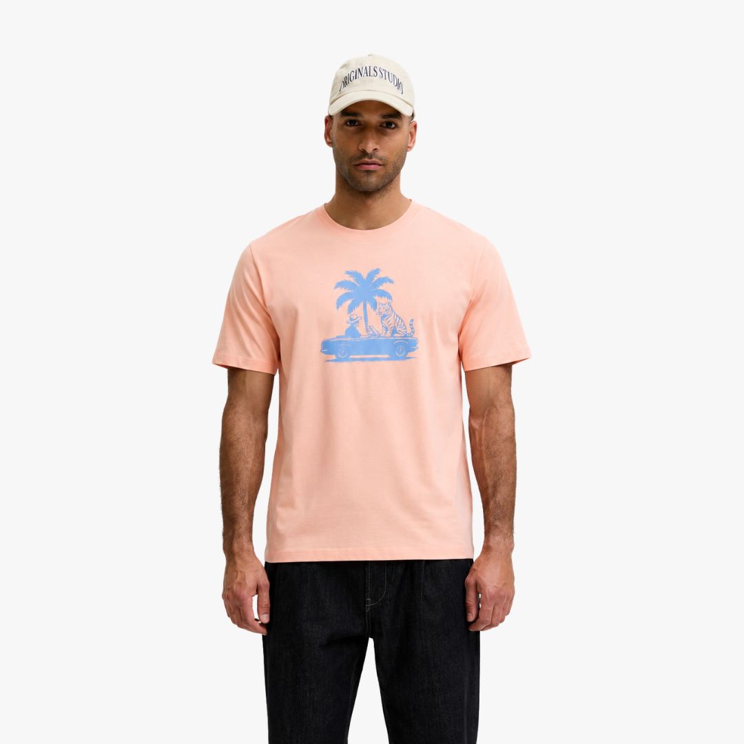 T-shirt MATEO Jack&Jones Peach Melba 0