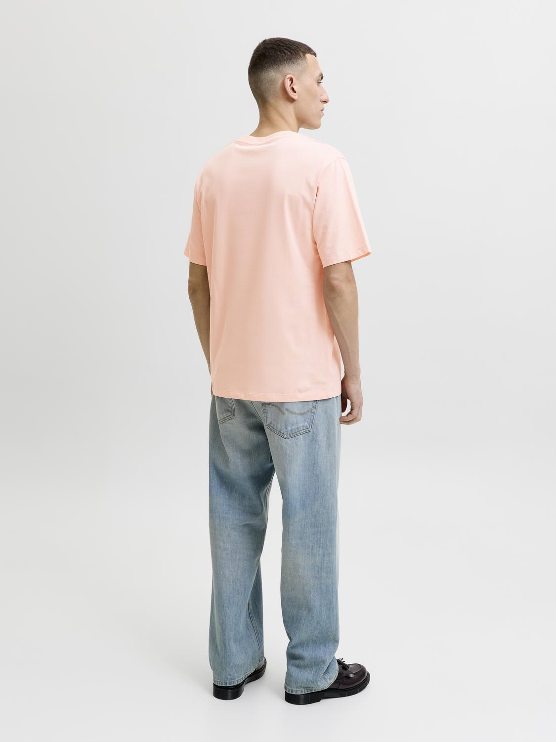 T-shirt LEO Jack&Jones Peach Melba 5