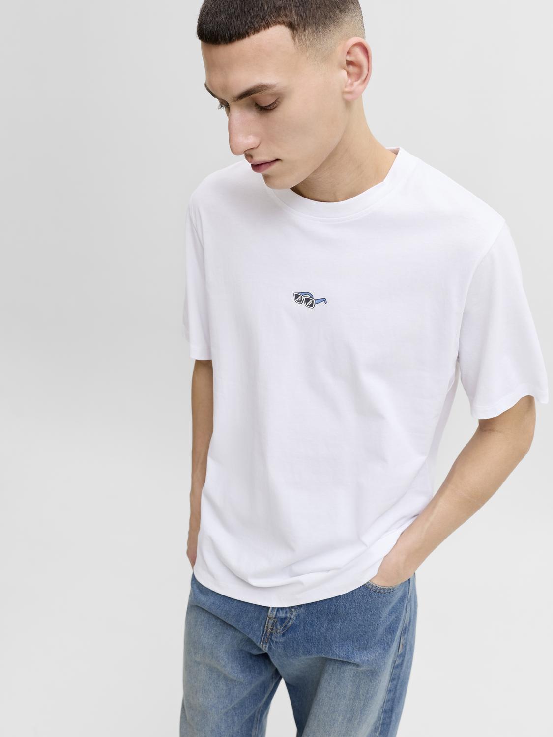 T-shirt LEO Jack&Jones Bright White 4