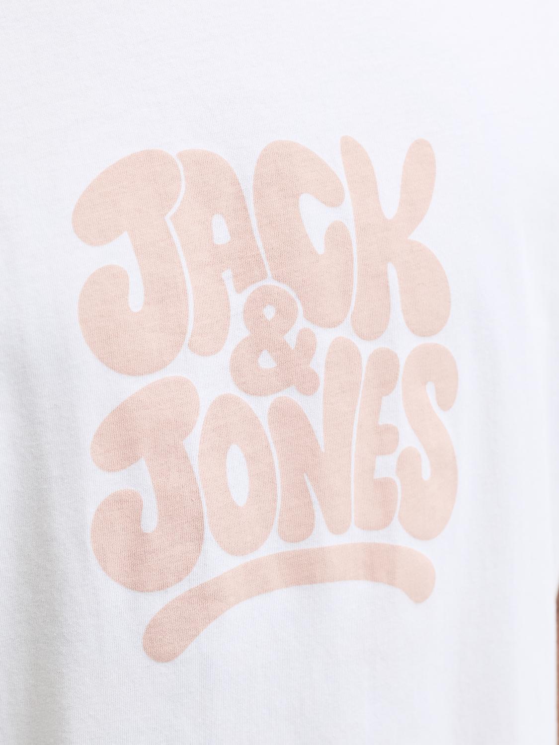T-shirt CARLOS Jack&Jones Bright White 3