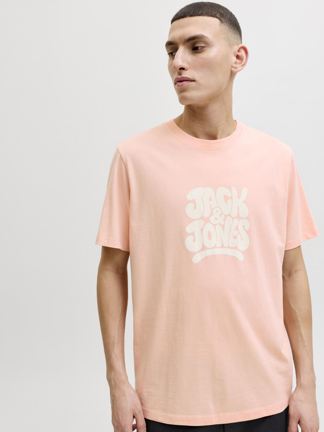 T-shirt CARLOS Jack&Jones Peach Melba 2