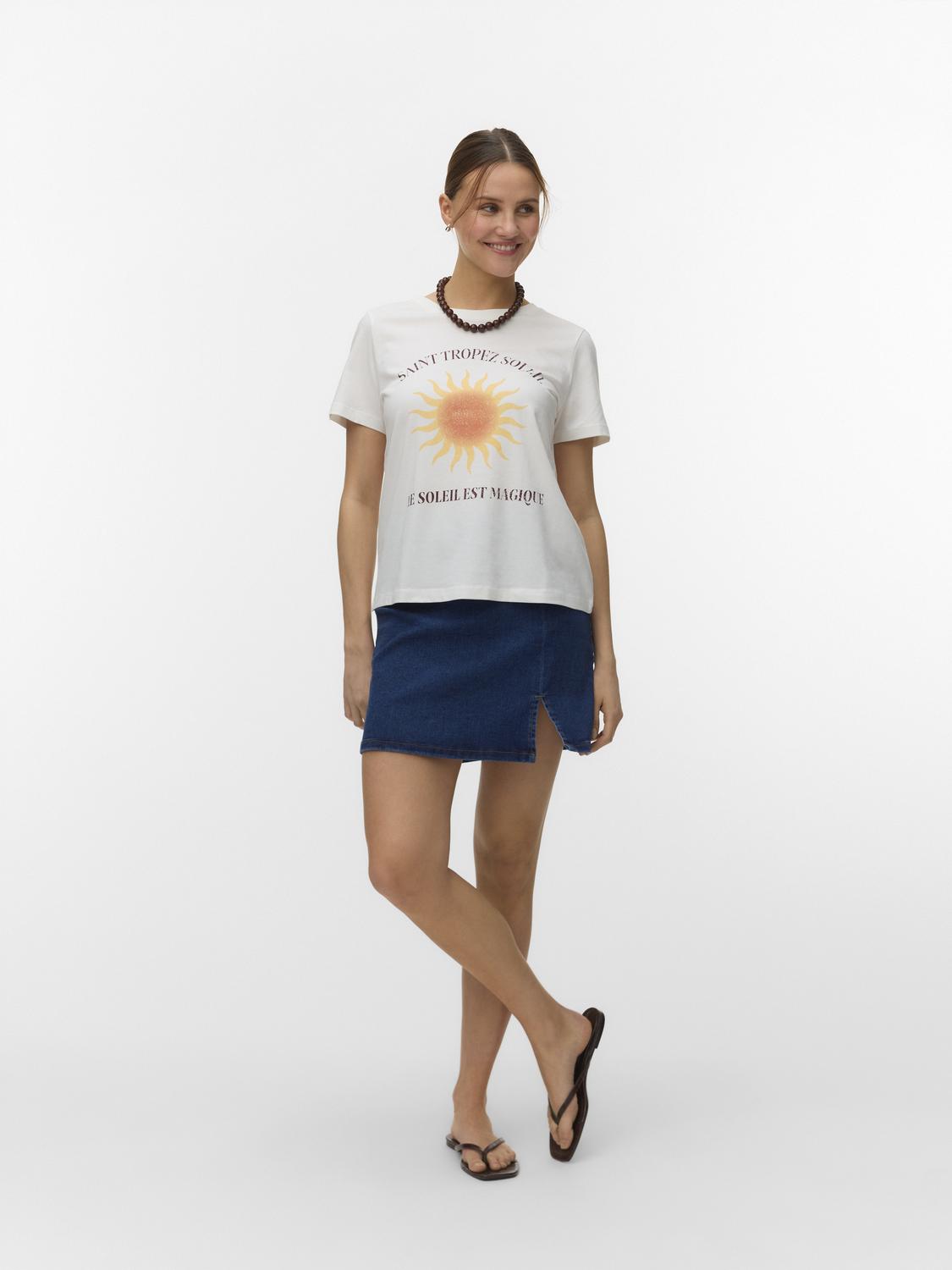 T-shirt LISE Vero Moda Snow White 3