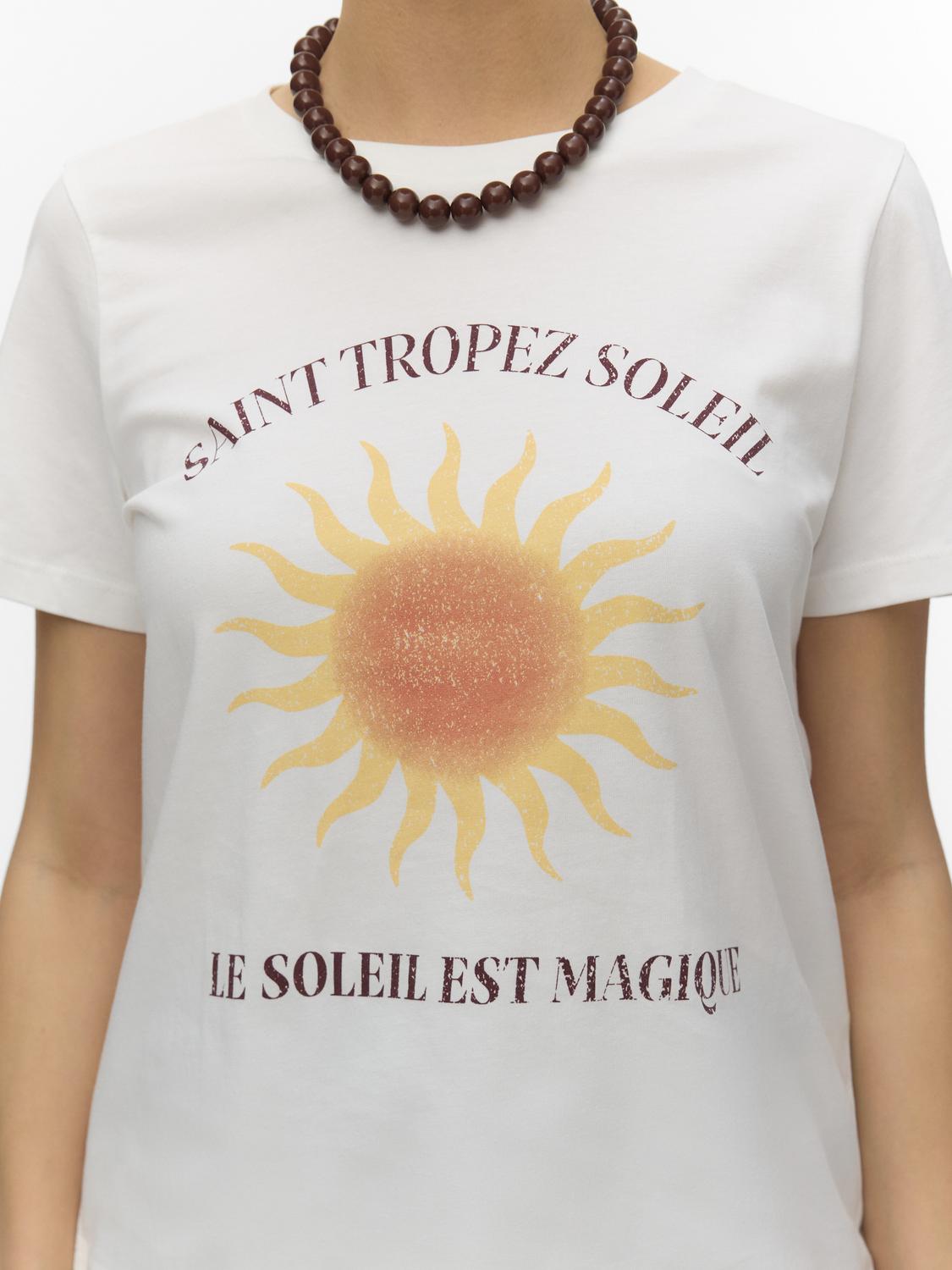 T-shirt LISE Vero Moda Snow White 2