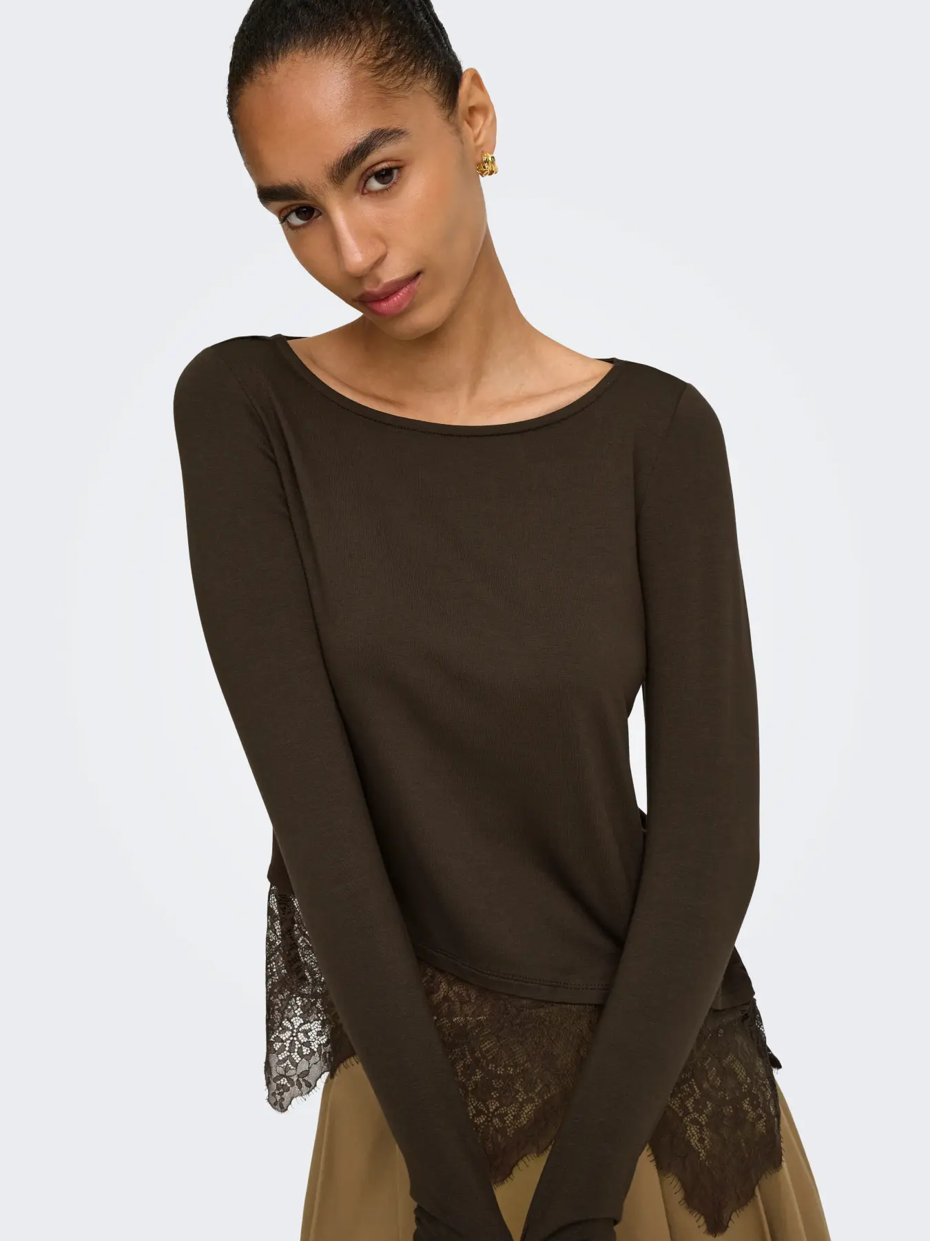 Camisola LAILA Only Coffee Bean 4