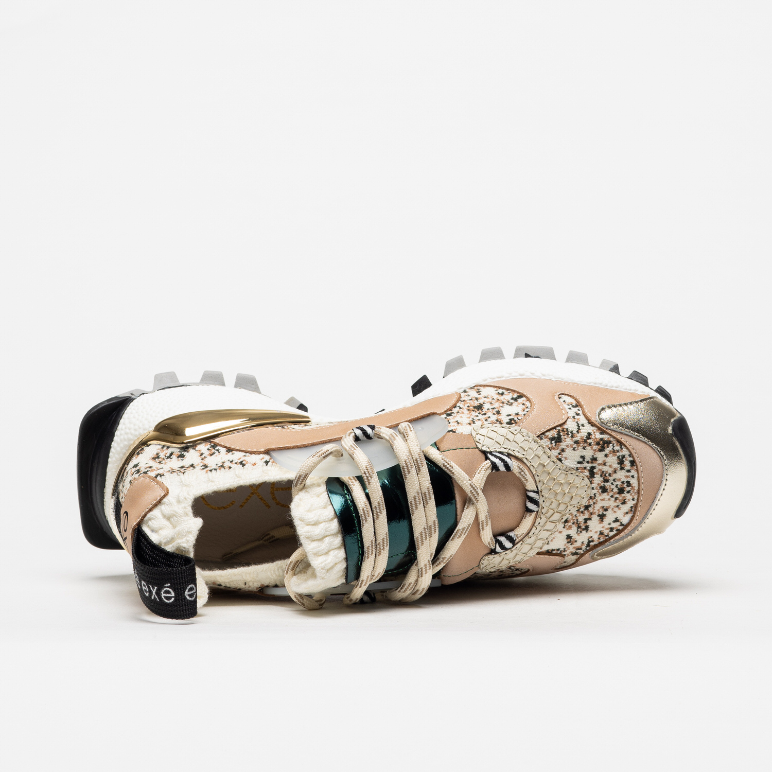 Sapatilhas 928-16 Exé Beige Gold 3