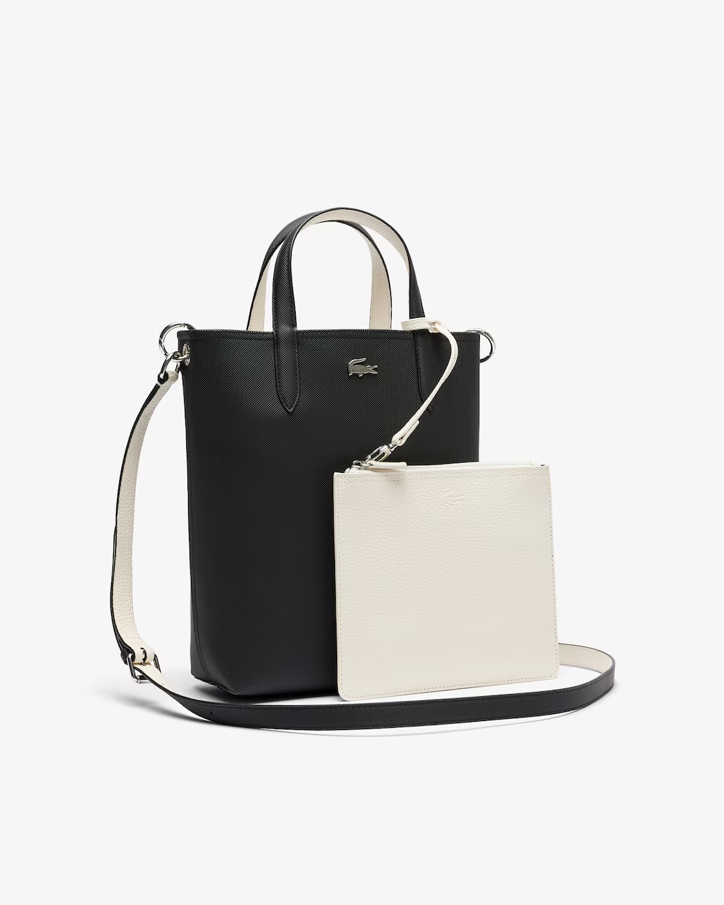 Mala Reversível ANNA Lacoste Noir Farine 3