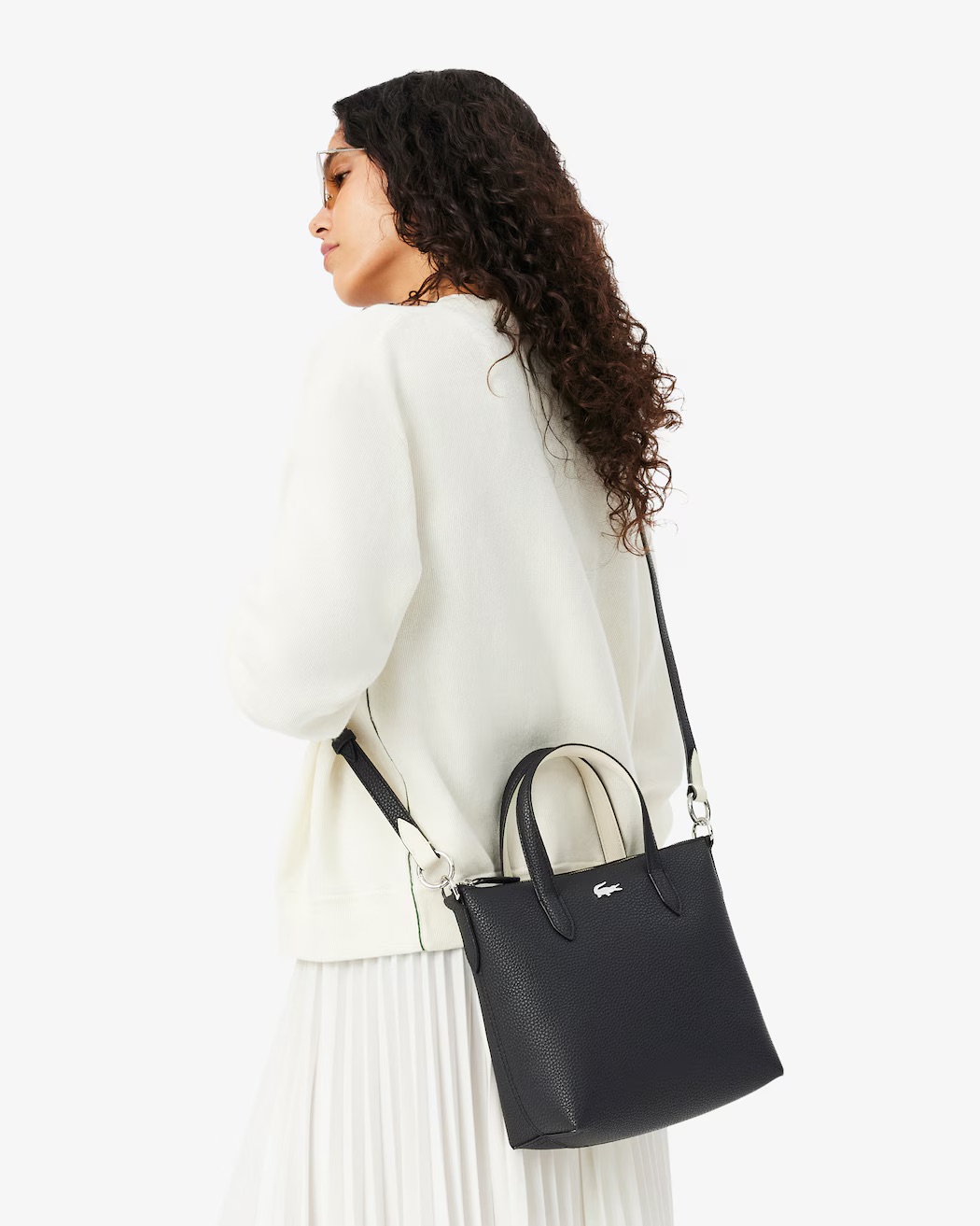 Mala ANNA Lacoste Noir Farine 2