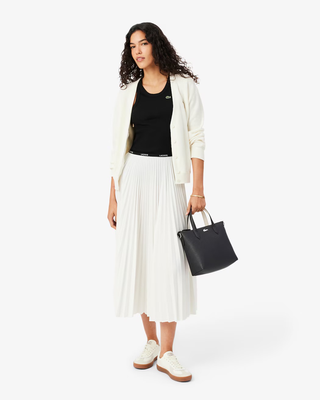 Mala ANNA Lacoste Noir Farine 3