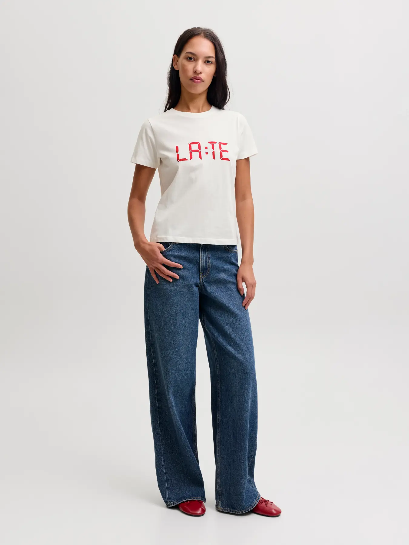T-shirt CARLY JJXX Cloud Dancer 4