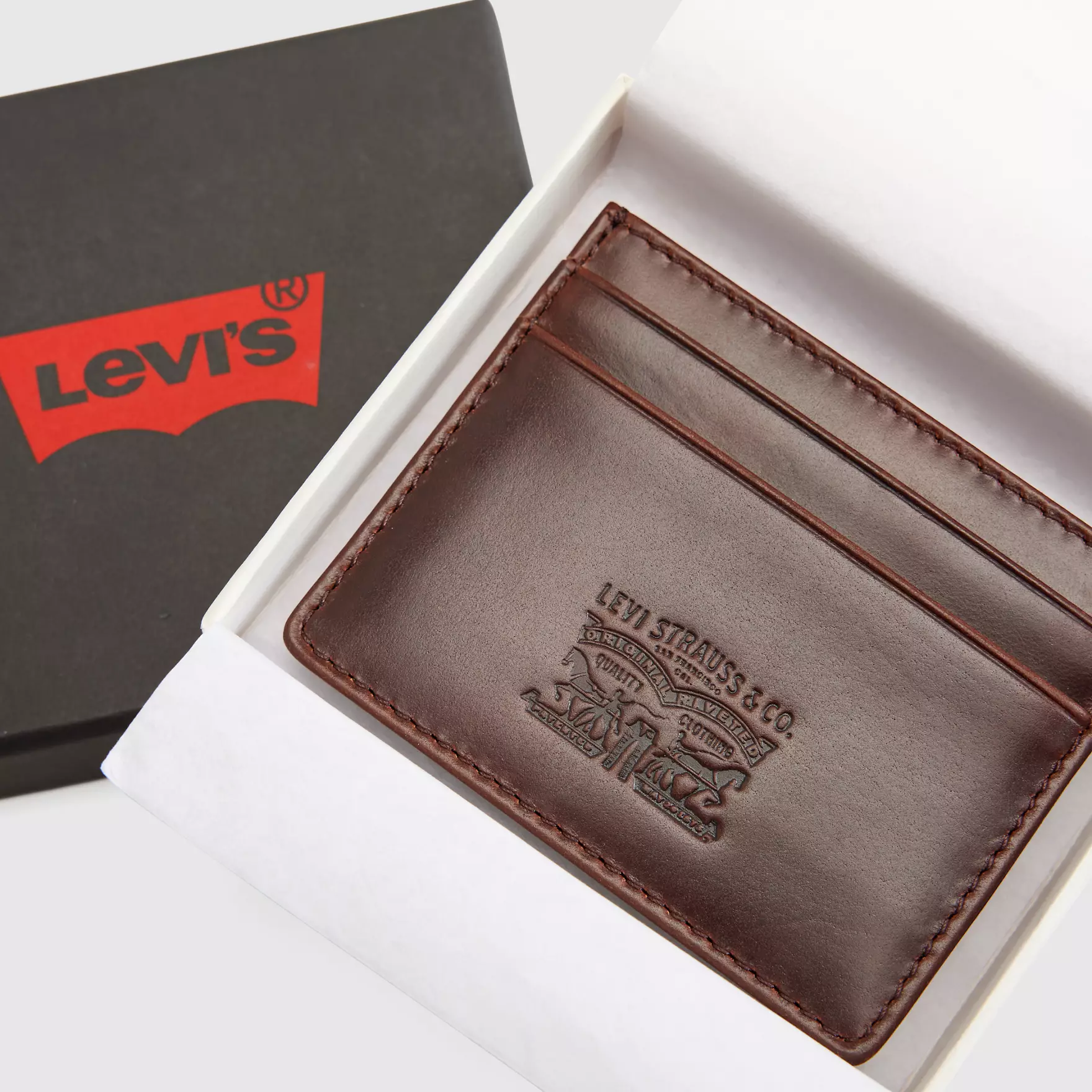 Porta-Cartões LEATHER Levi's Seal Brown 2