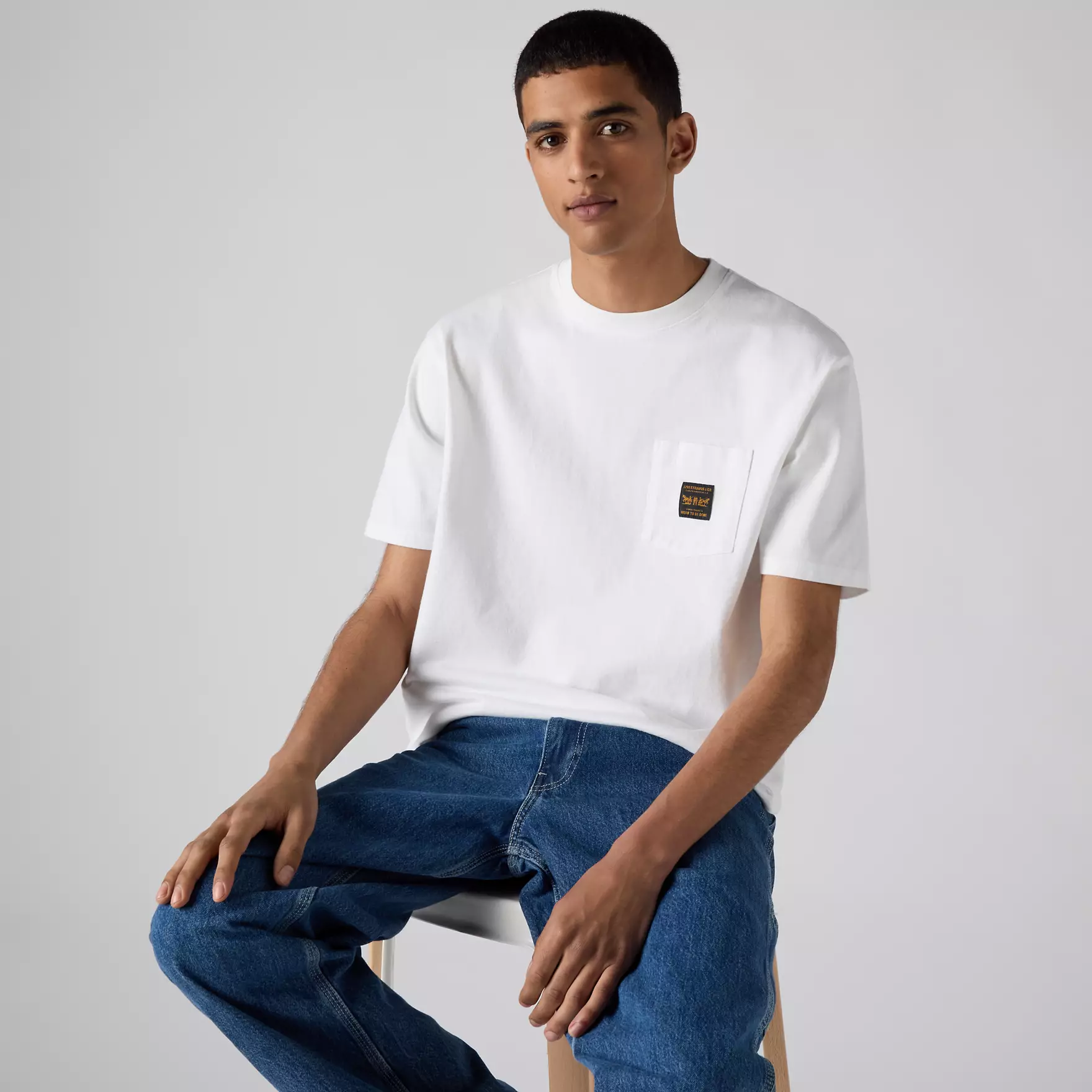 T-shirt POCKET Levi's Bright White 2