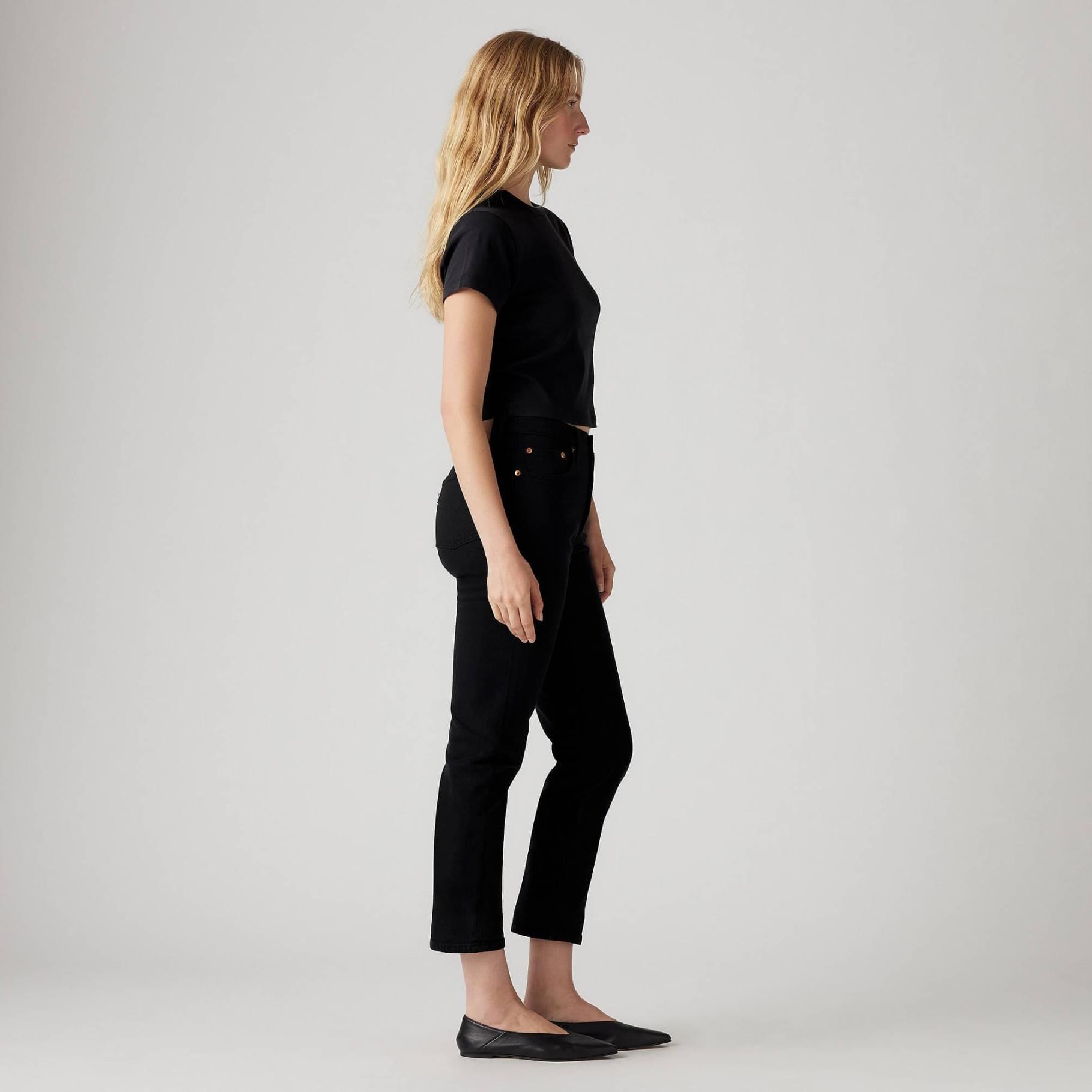 Jeans 501 CROP Levi's Black Sprout 4