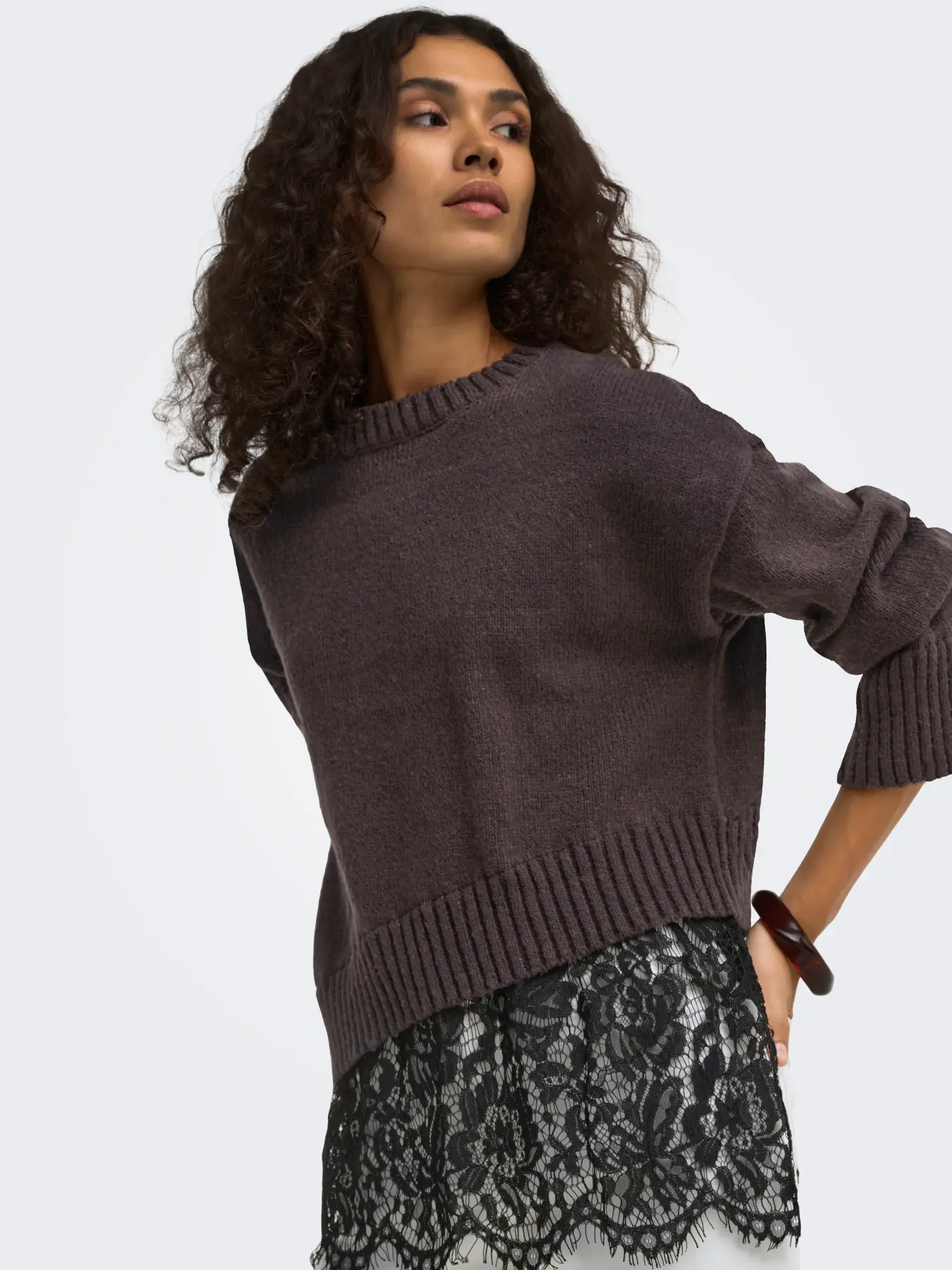 Camisola EVIE Only Coffee Bean 2