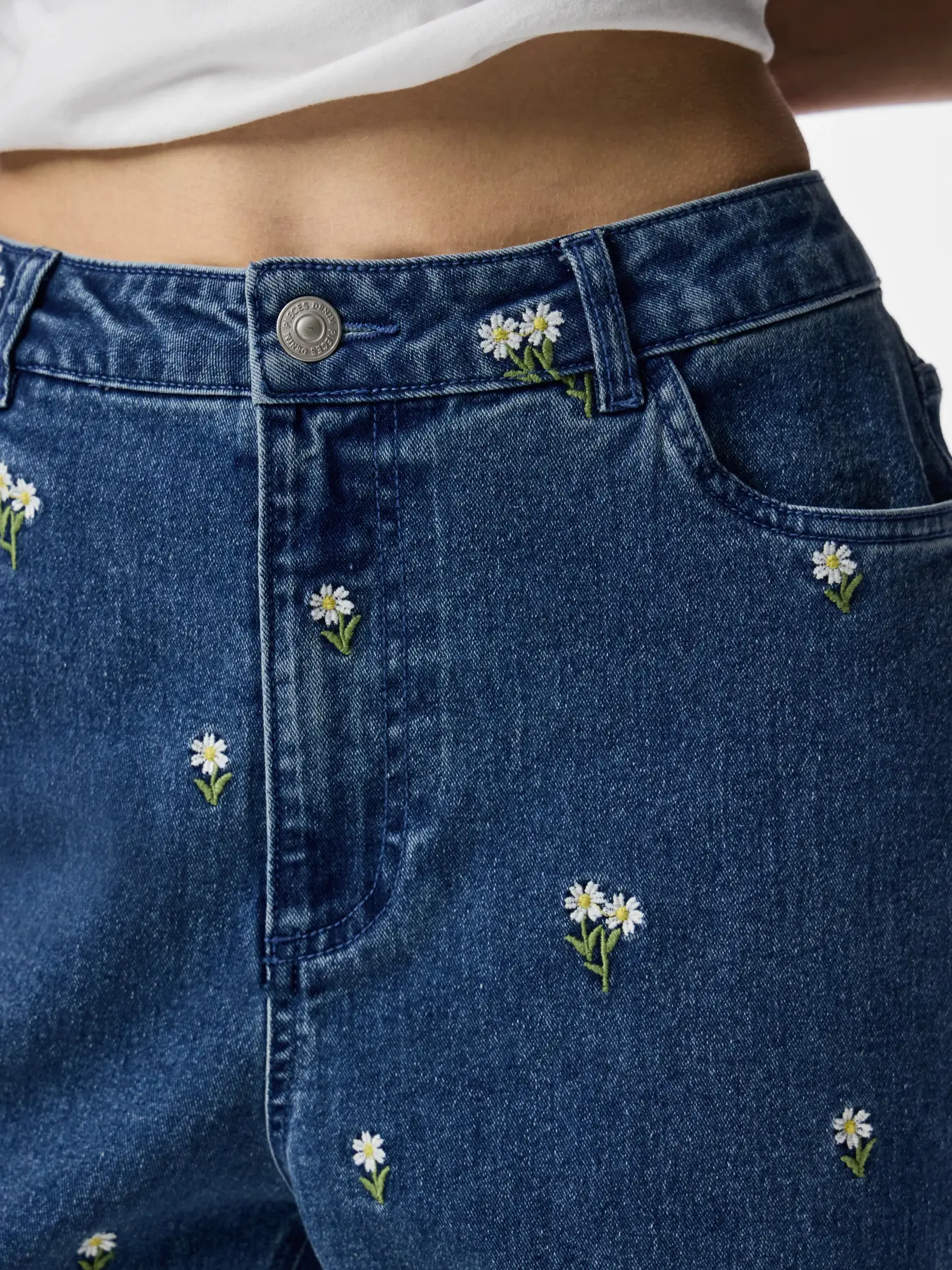 Jeans FLORA Pieces Medium Blue 2