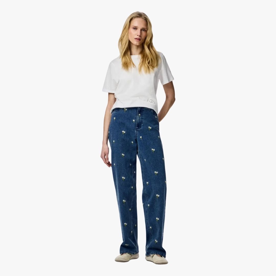 Jeans FLORA Pieces Medium Blue 0