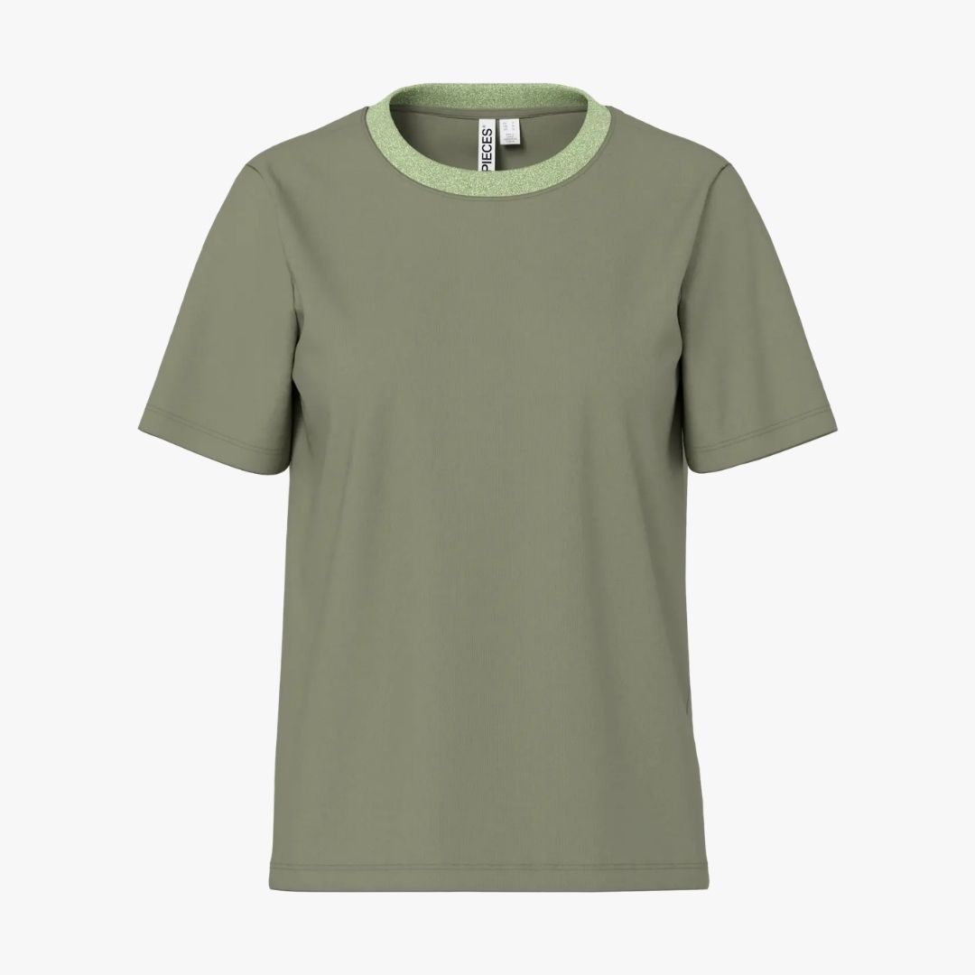 T-shirt RIA Pieces Lichen Green 0