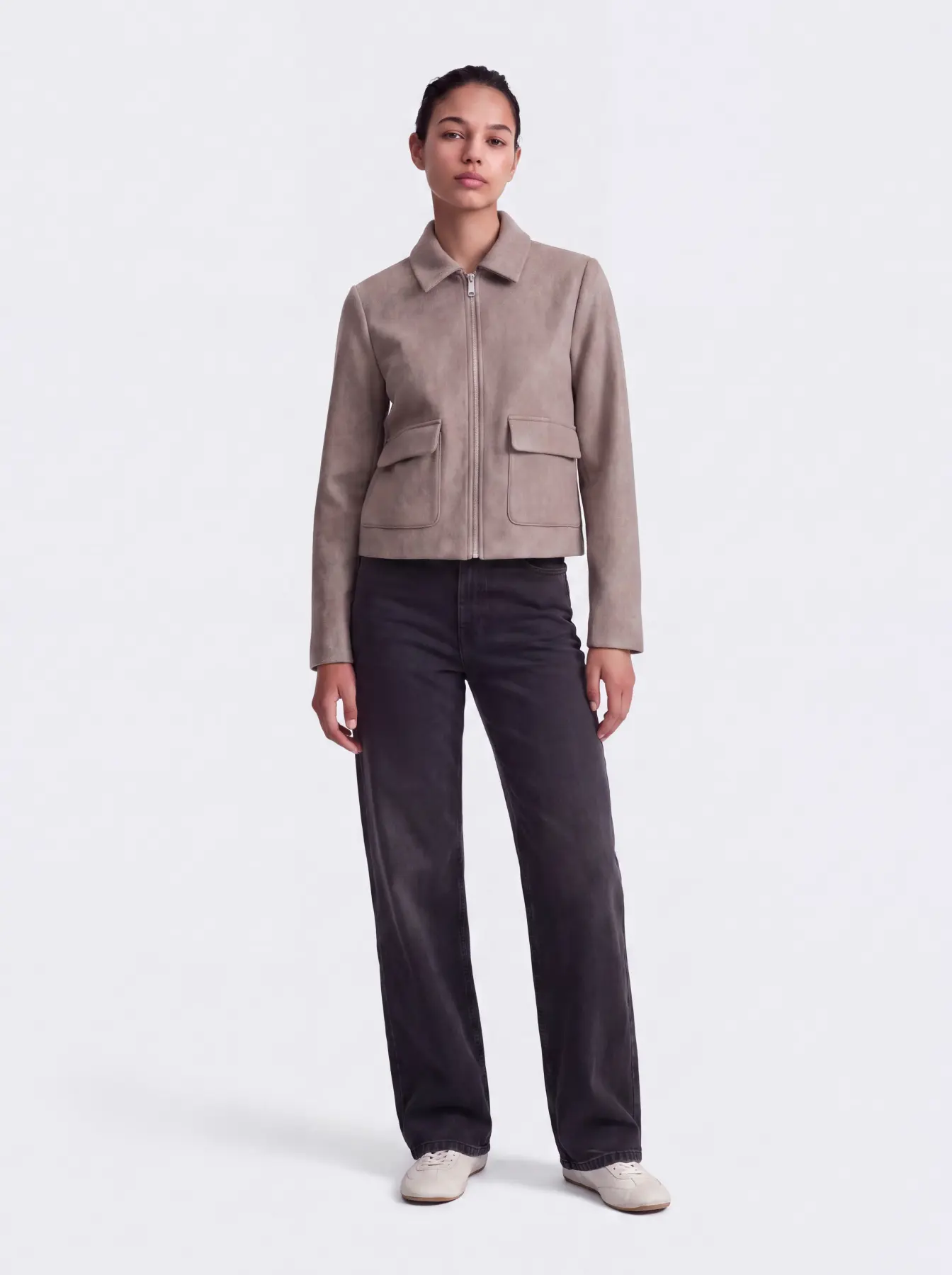 Casaco VELA Only Taupe Gray 5