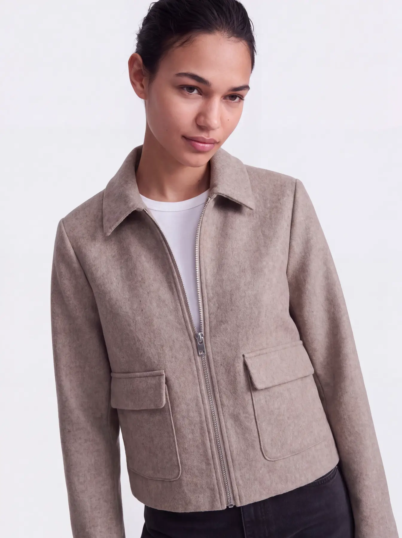 Casaco VELA Only Taupe Gray 3