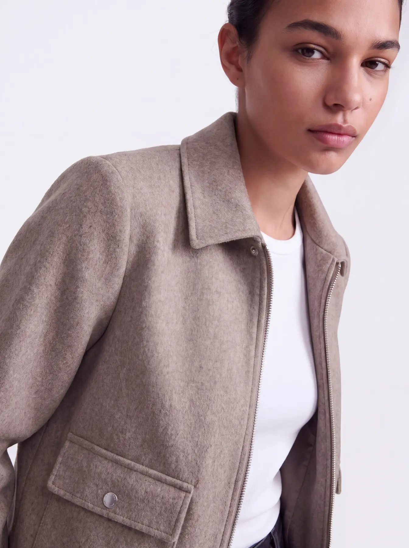 Casaco VELA Only Taupe Gray 4
