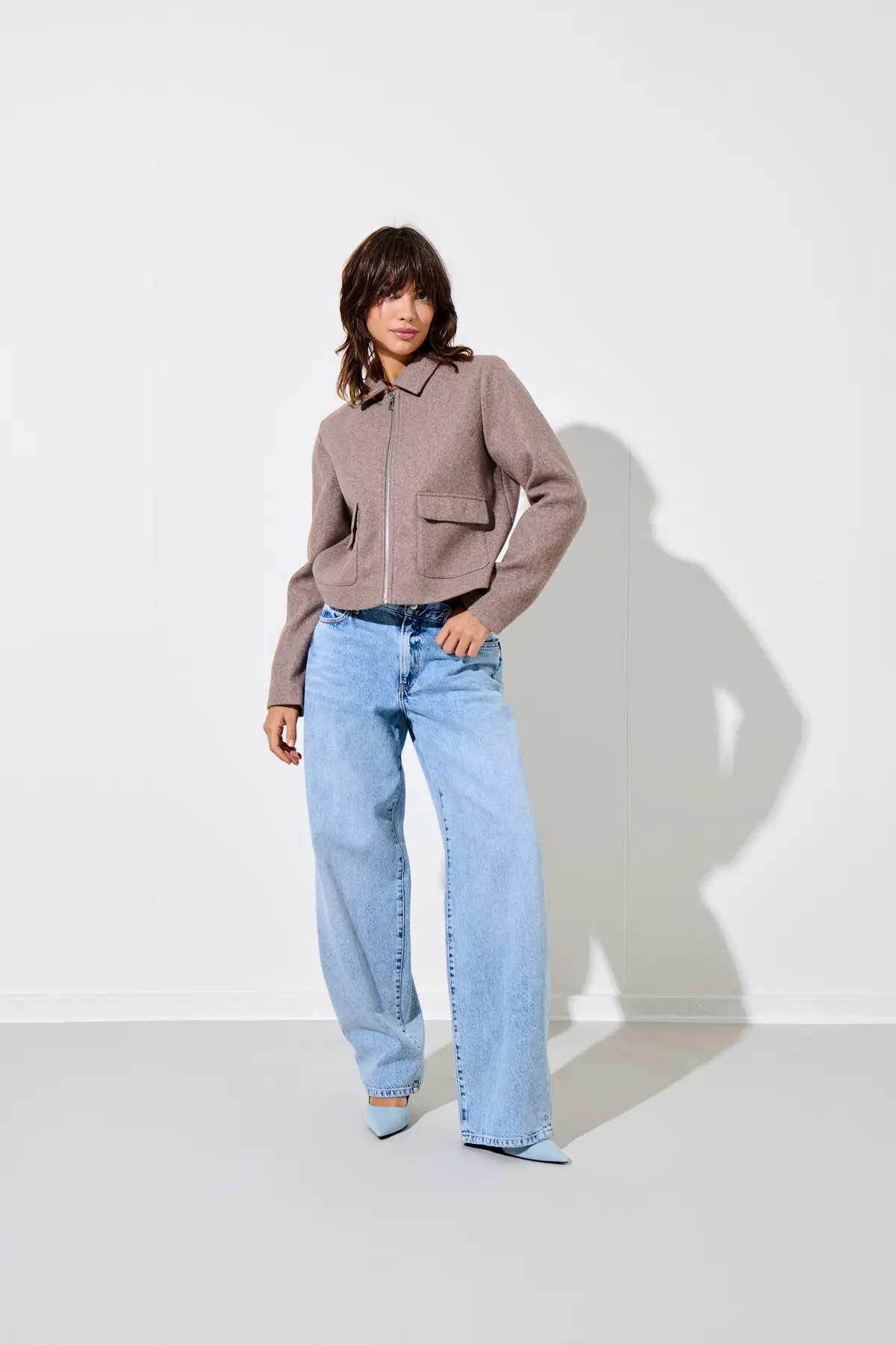 Casaco VELA Only Taupe Gray 2