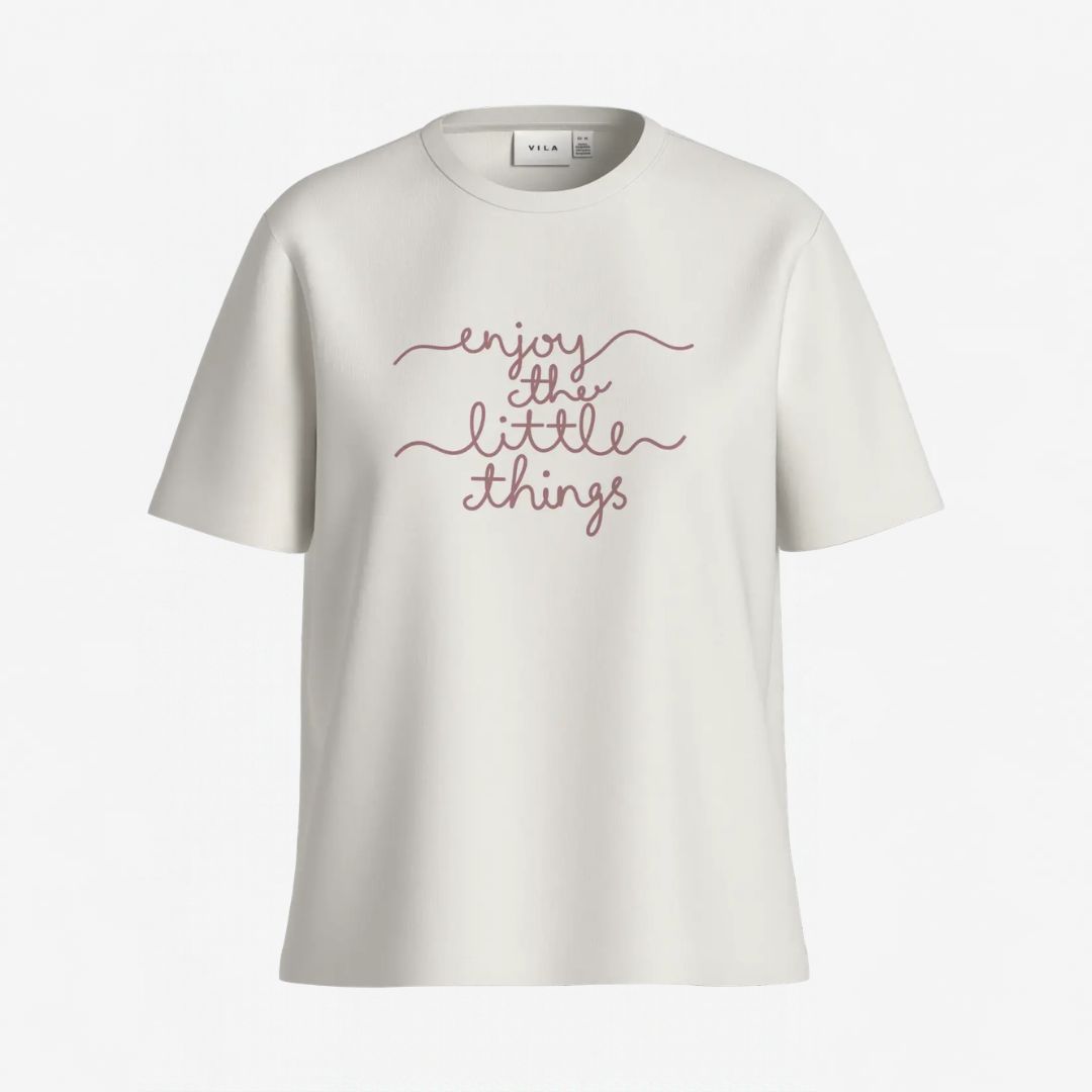 T-shirt SYBIL Vila Snow White