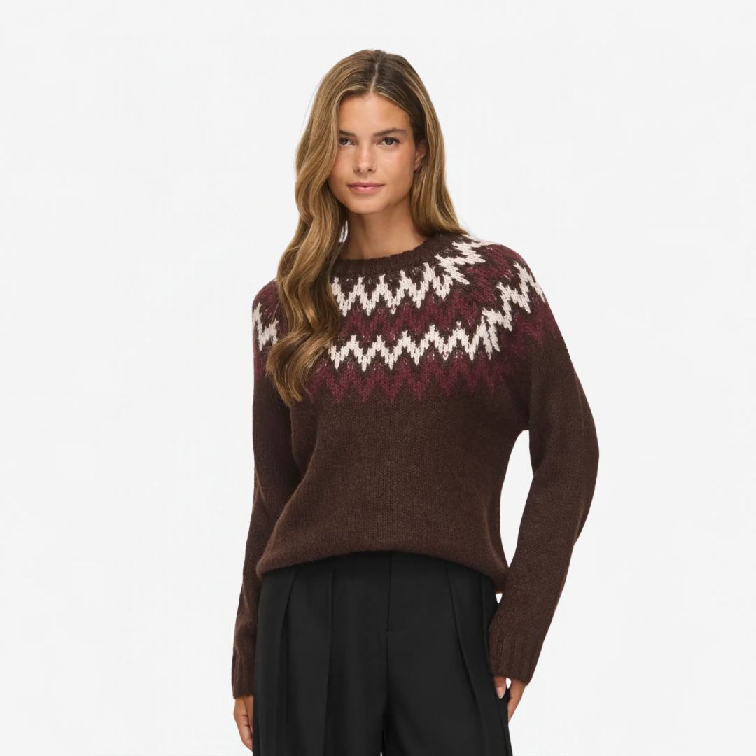 Camisola TONI Vila Coffee Bean