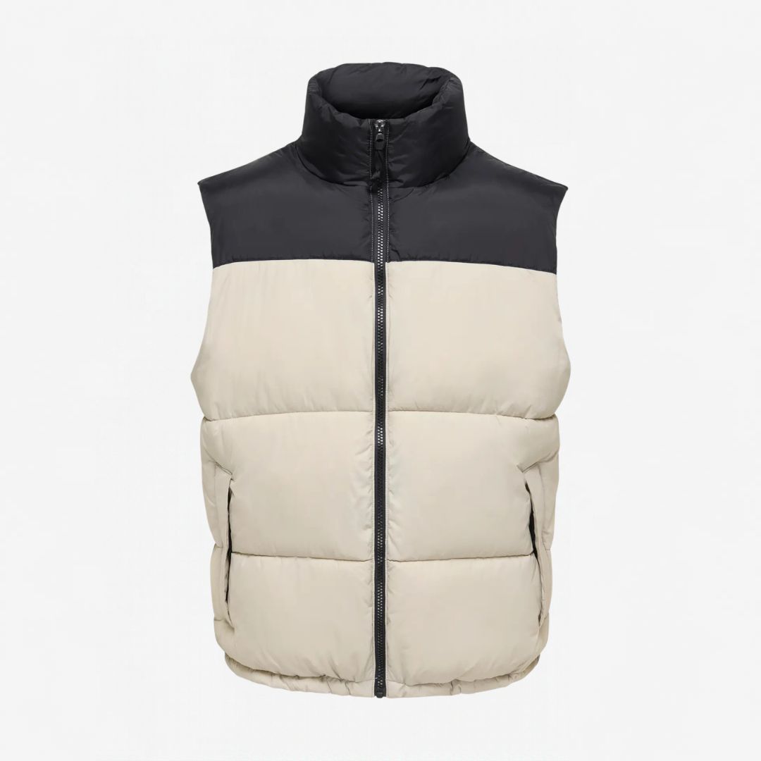 Colete MAVERICK Only&Sons Silver Black