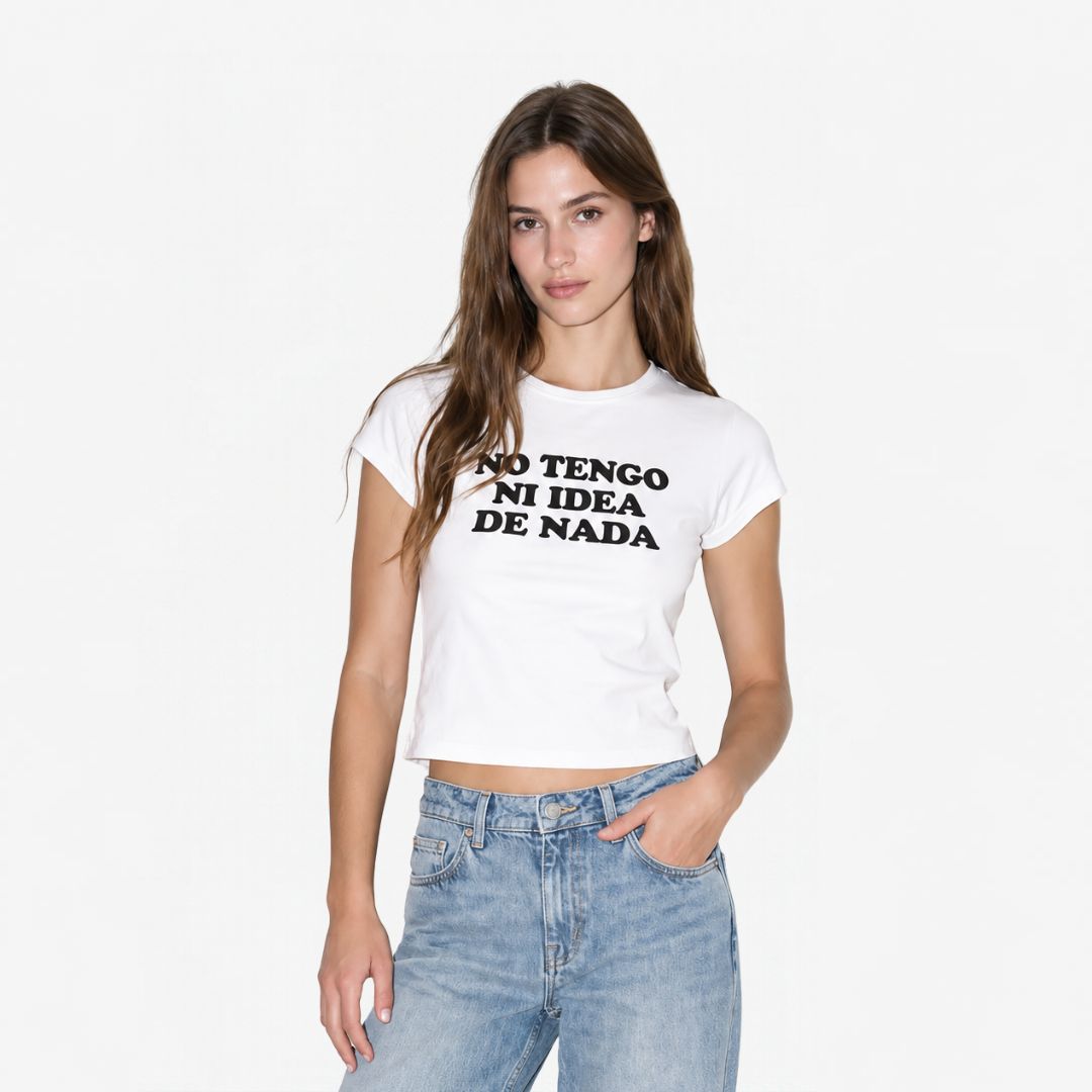 T-shirt PRINT Balmohk Cloud Dancer