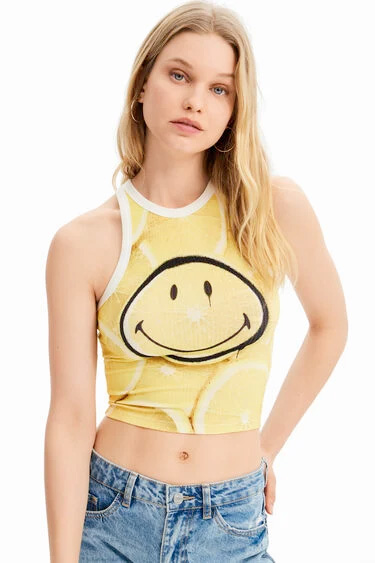T-shirt Smiley Lemon Desigual 3