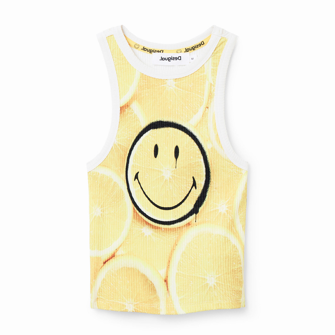 T-shirt Smiley Lemon Desigual 5