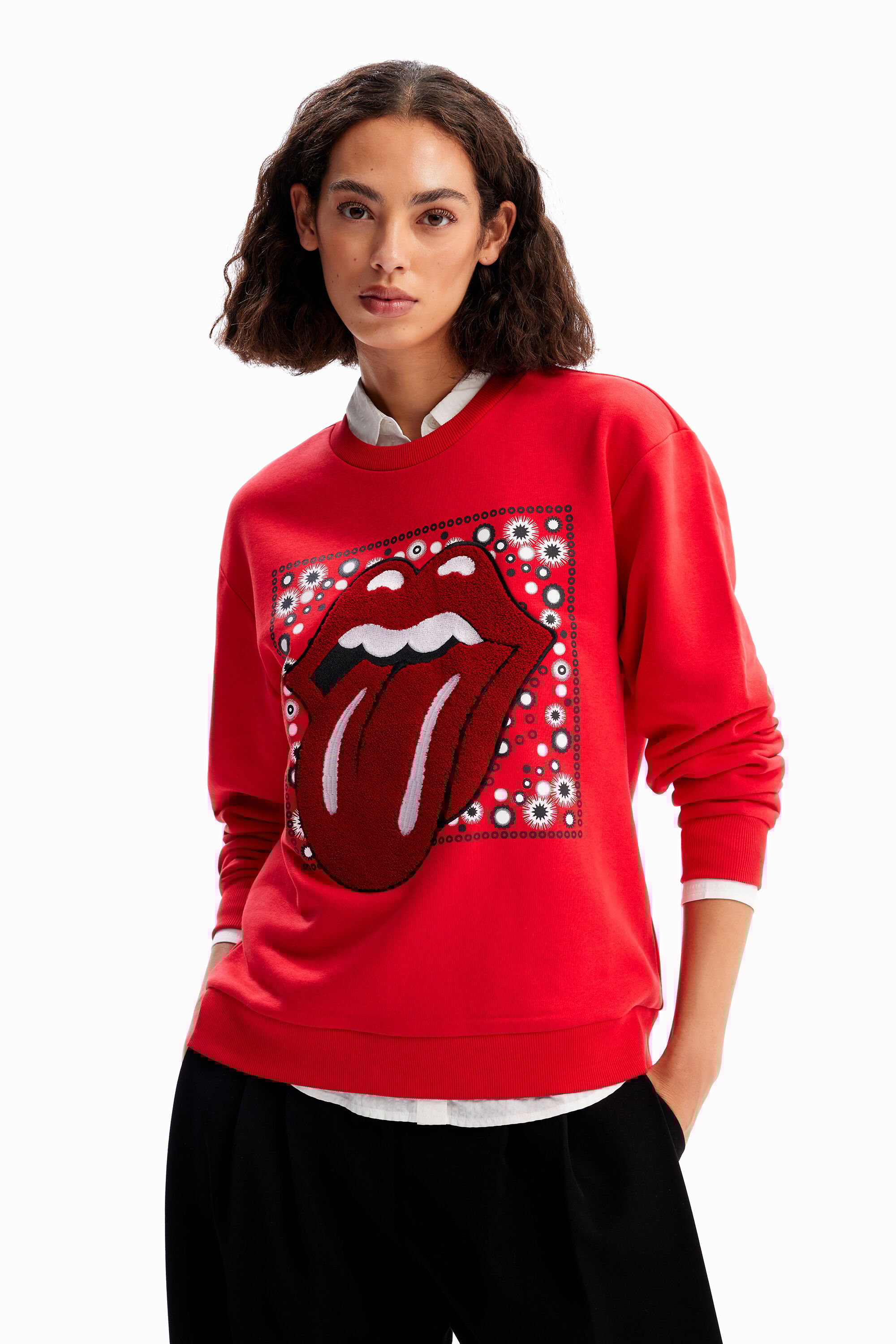 Sweat ROLLING STONES RED Desigual 1
