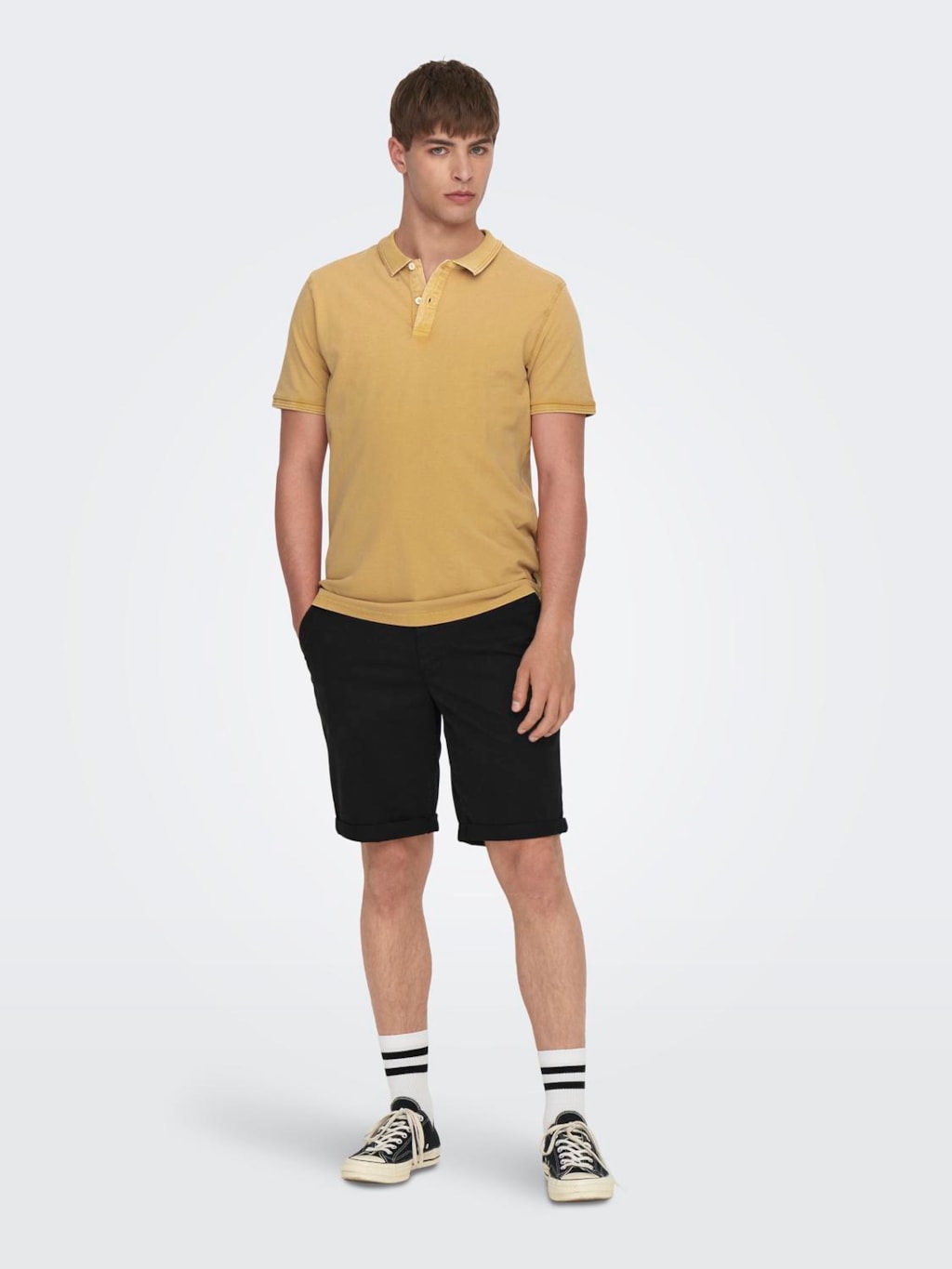 Polo ONSTRAVIS Only&Sons Amarelo 3