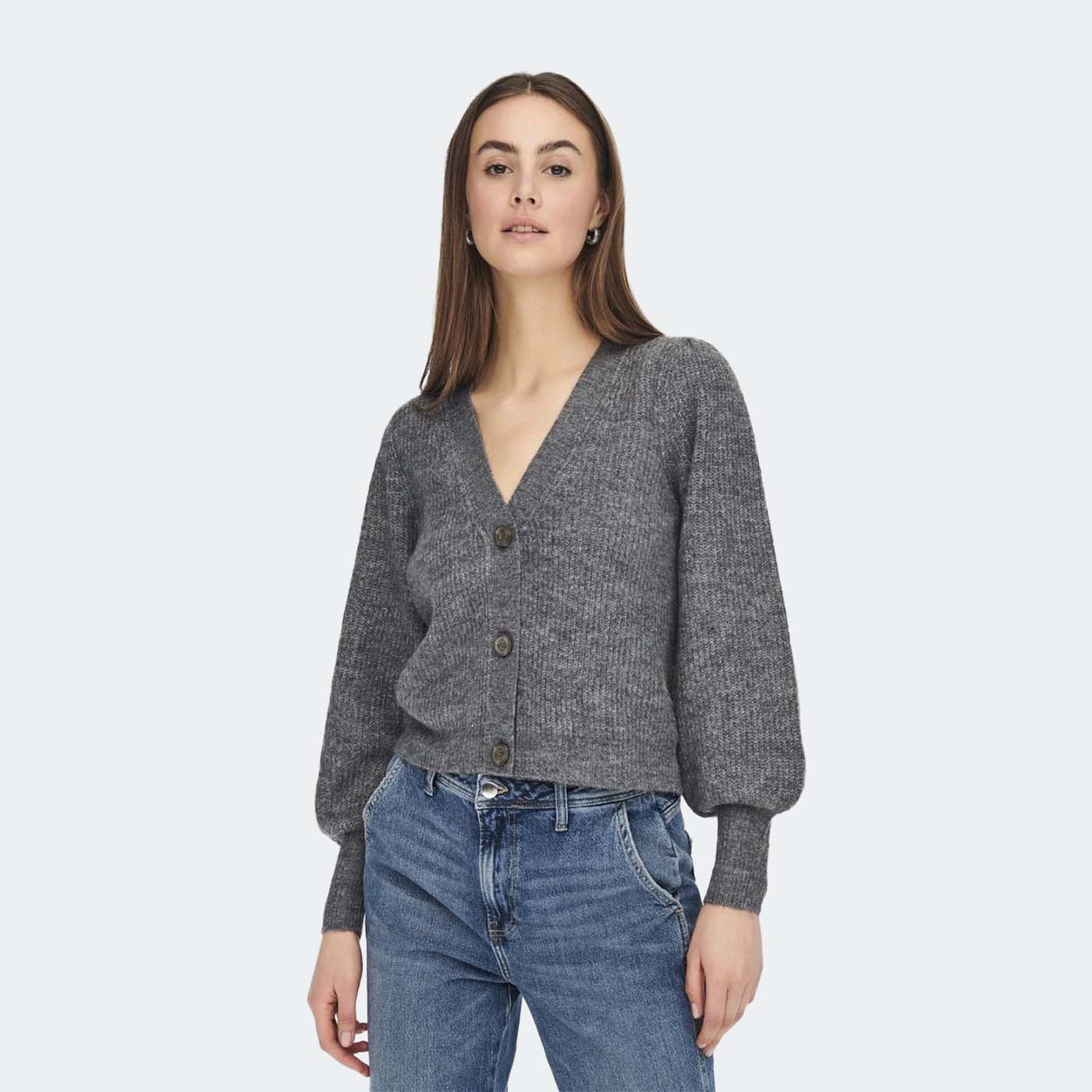 Cardigãn JDYREA JDY Dark Grey Melange 0