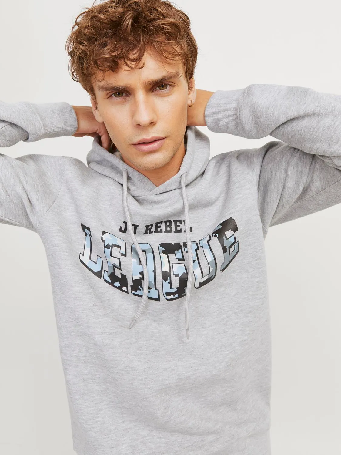 Sweatshirt JREBHAMILTON Jack&Jones Rebel Light Grey 1