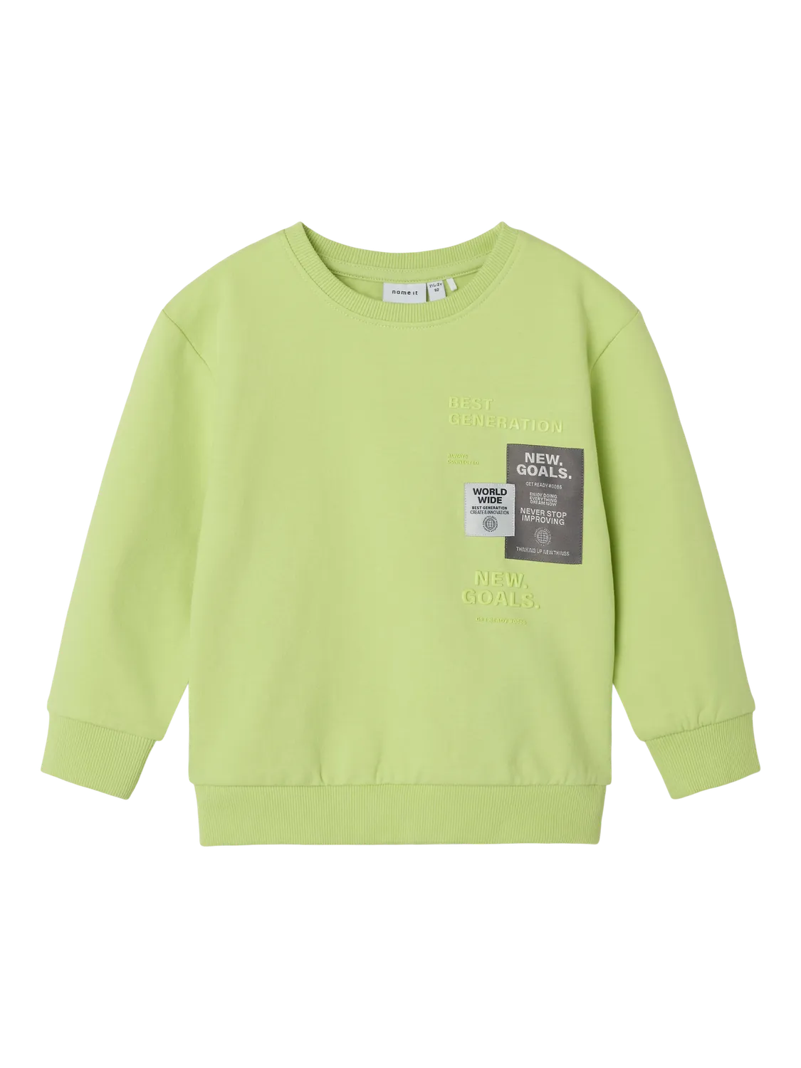 Sweatshirt NMMSAKU Name It Lettuce Green 1