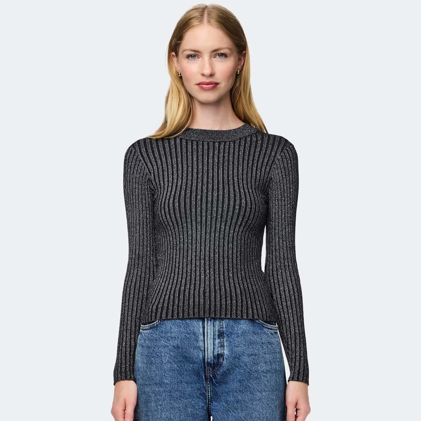 Camisola PCCRISTA Pieces Black Silver 0