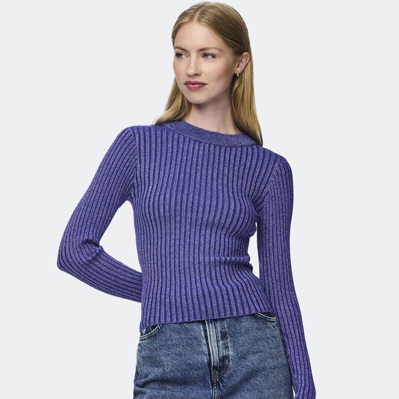 Camisola PCCRISTA Pieces Bellwether Blue 0